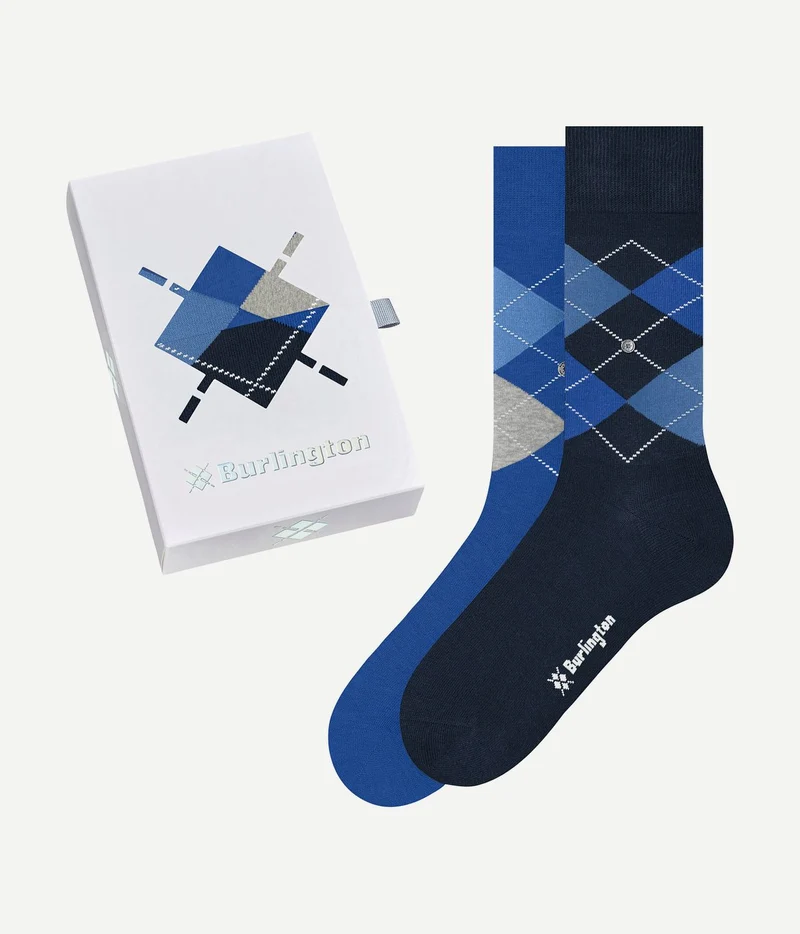 Burlington gift box (2-pack) ruiten blauw