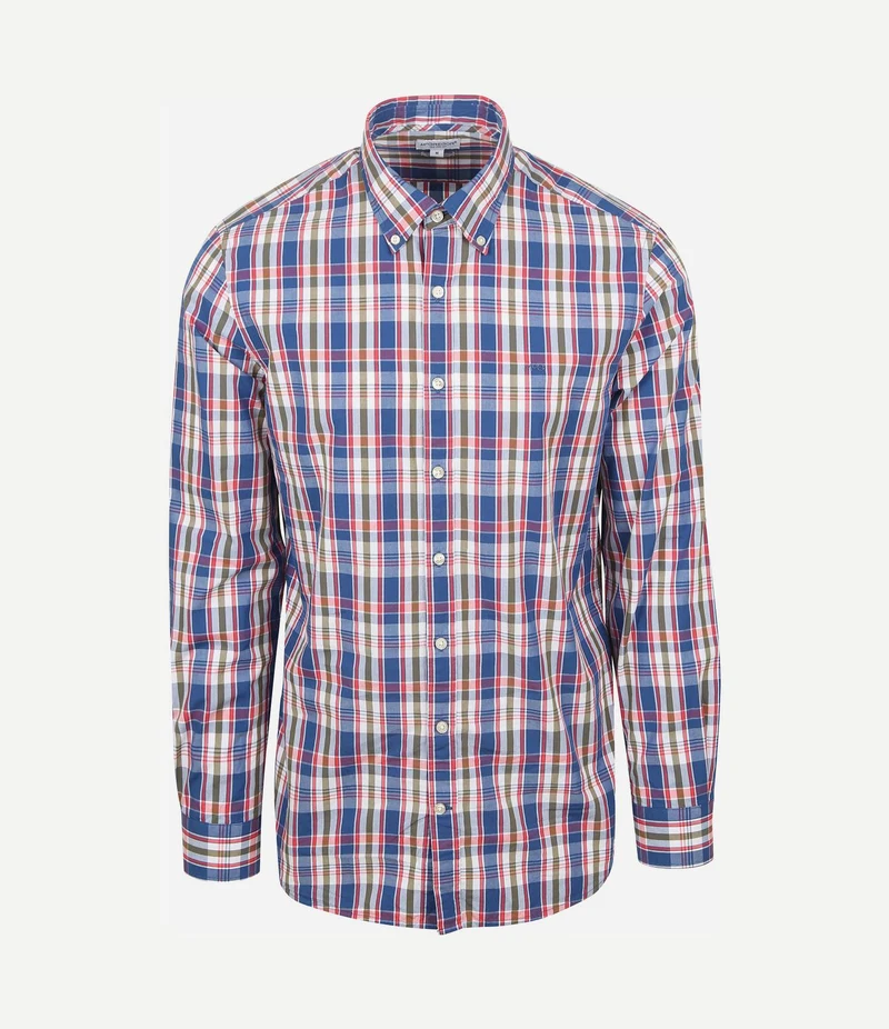 Overhemd poplin ruiten multicolour
