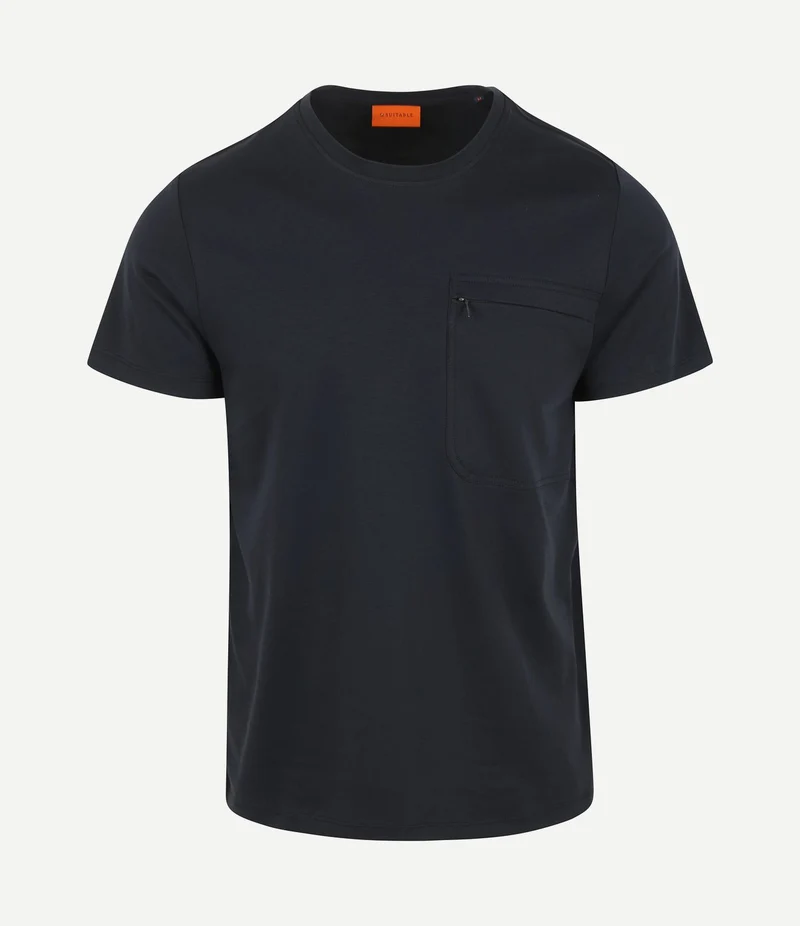 T-shirt sonny pocket donkerblauw