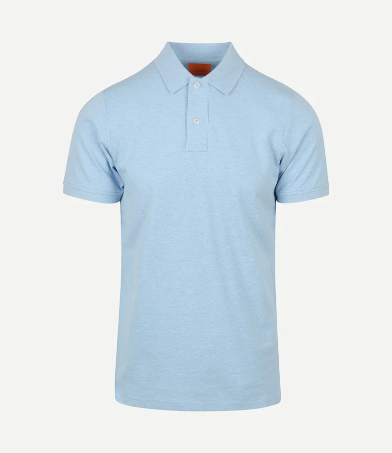 Mang poloshirt lichtblauw