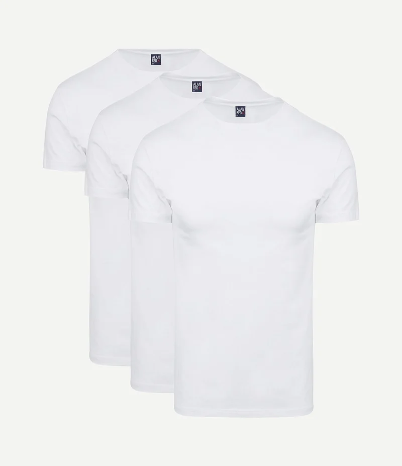 Oakville t-shirt wit (3-pack)