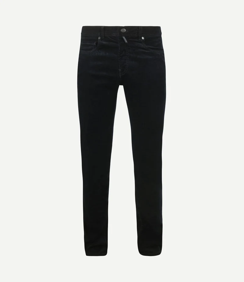 Broek Lyon corduroy donkerblauw