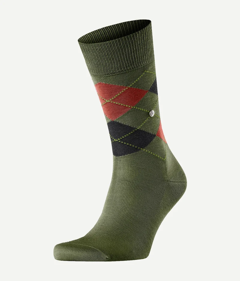 Burlington Manchester sok ruit groen 7517