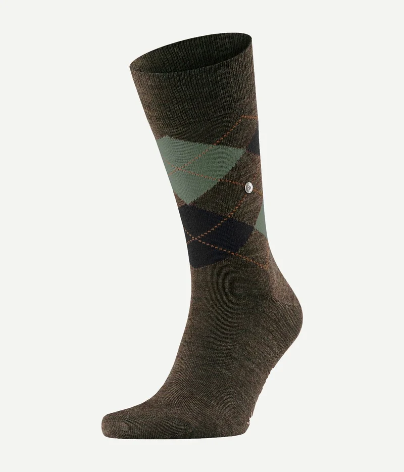 Burlington wol Edinburgh melange groen 7185