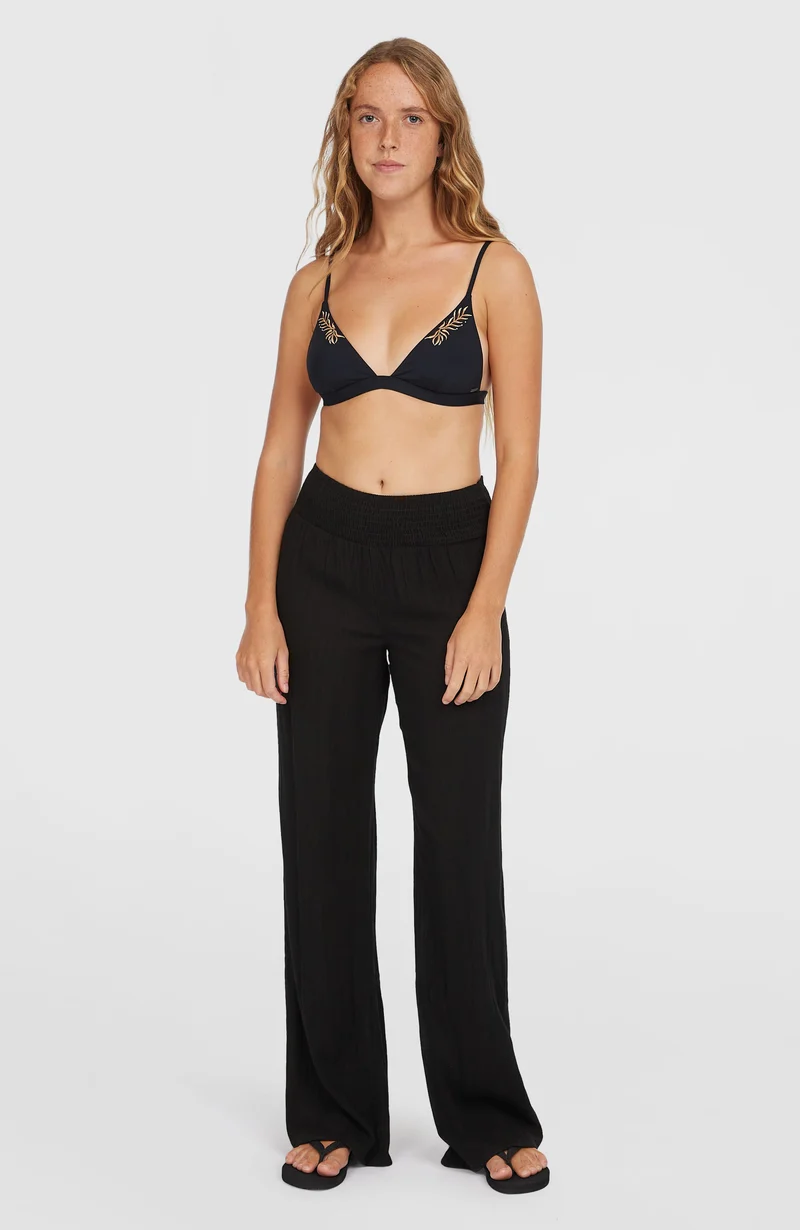 Johnny Smocked Waist broek | Black Out