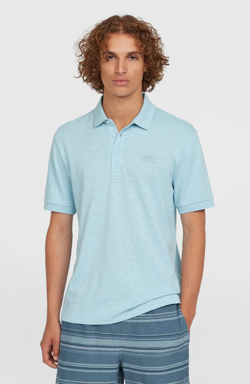 Slub Small Logo polo | Morning Glory