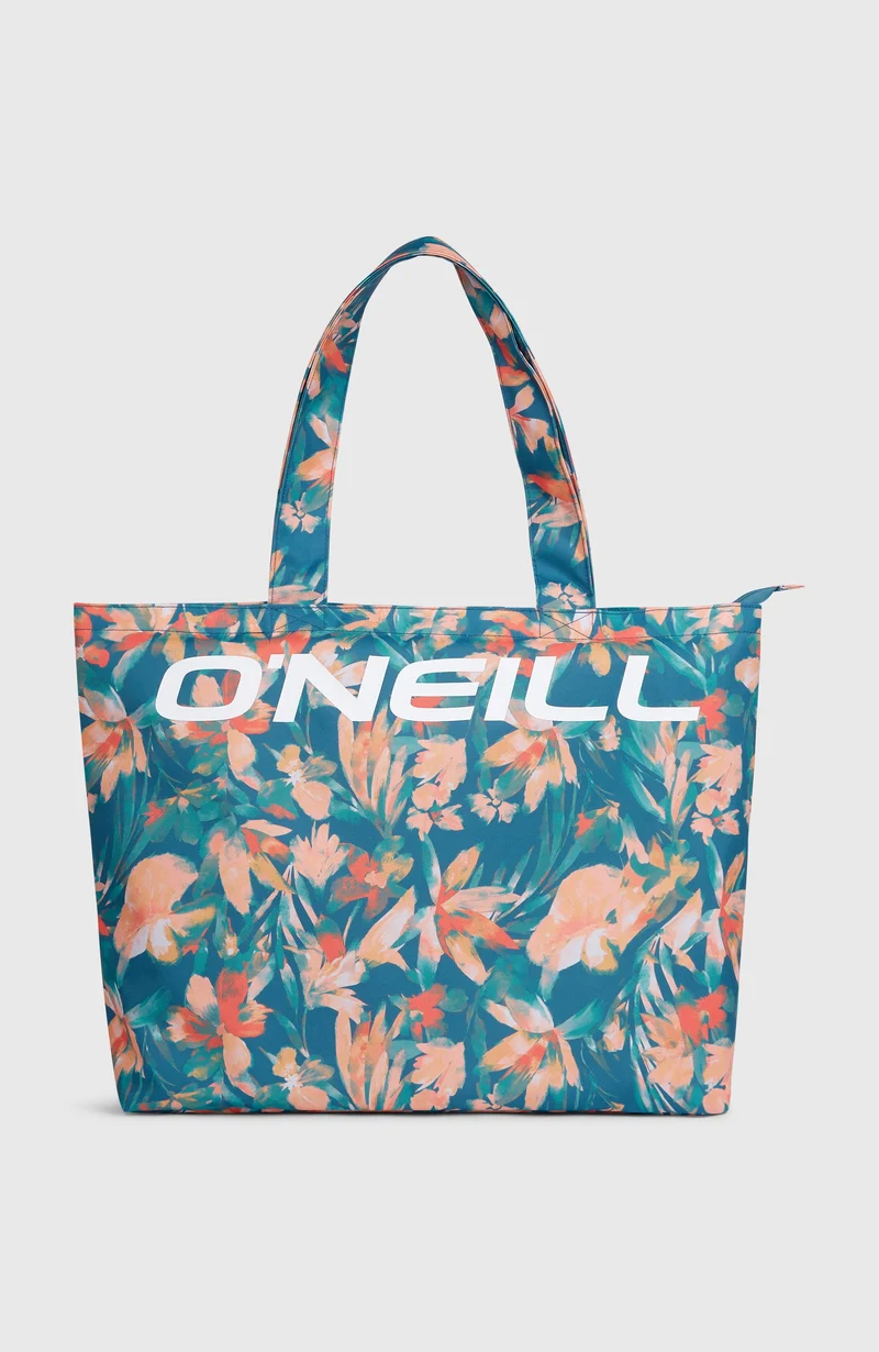 Coastal Print totebag | Blue Painted Tropics