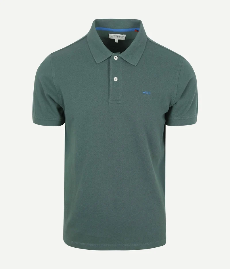 Piqué polo donkergroen