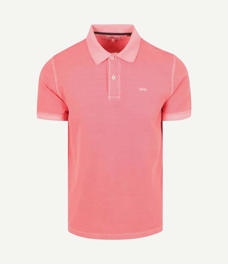 Piqué polo coral