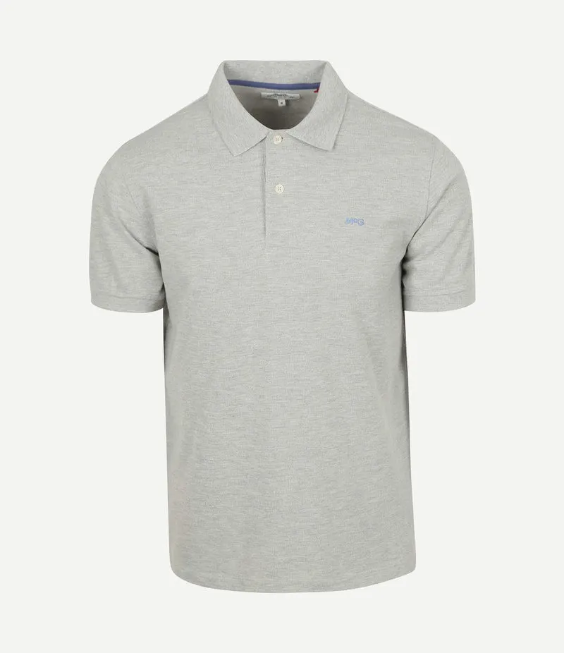 Piqué polo grijs