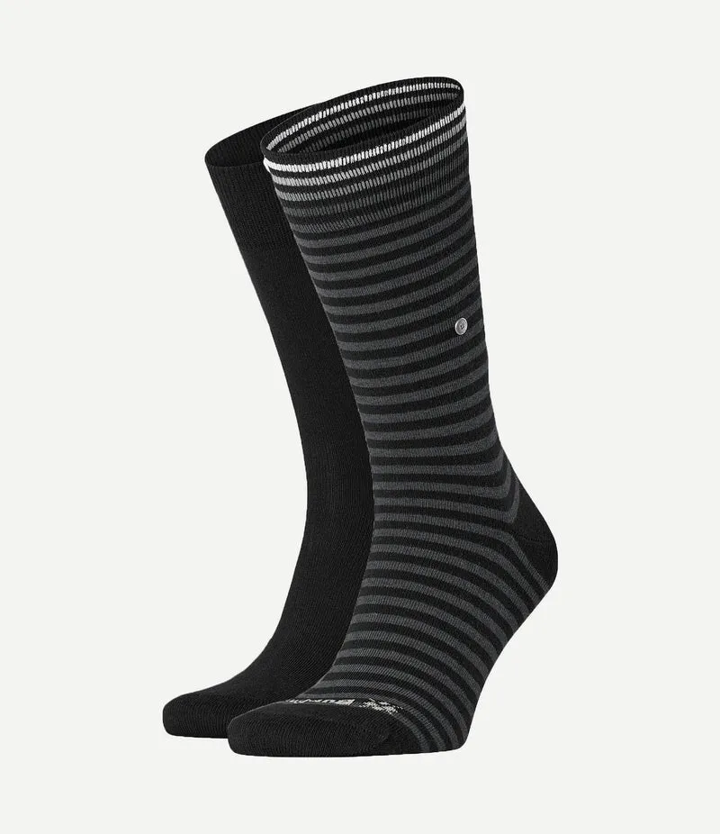 Everyday (2-pack) strepen zwart