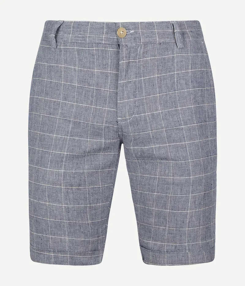 Suitable don short blauw geruit