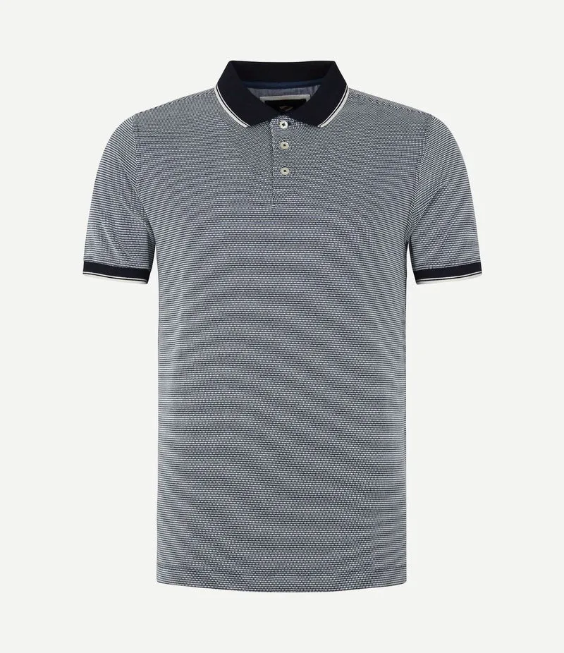 Oxford polo donkerblauw