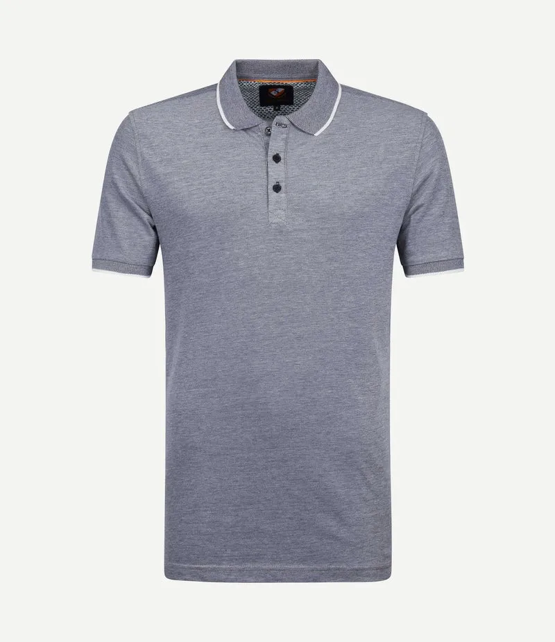 Oxford polo grijs