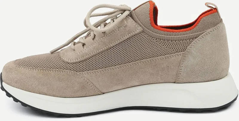 Sneaker suede beige