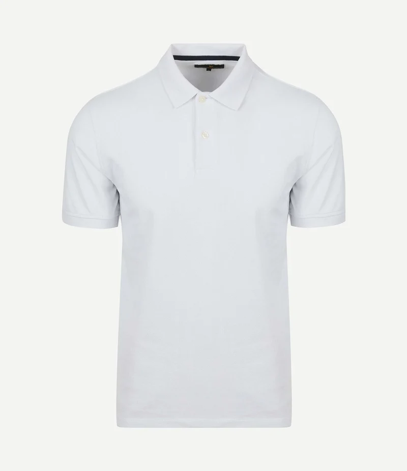 Polo piqué classic wit