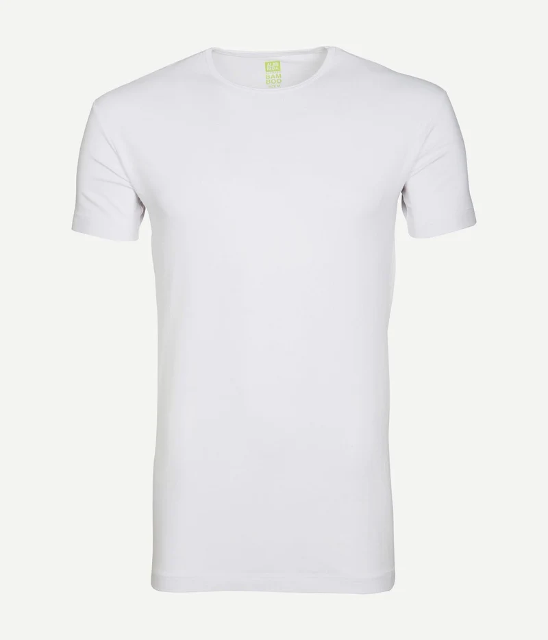 Alan Red bamboo t-shirt o-hals wit