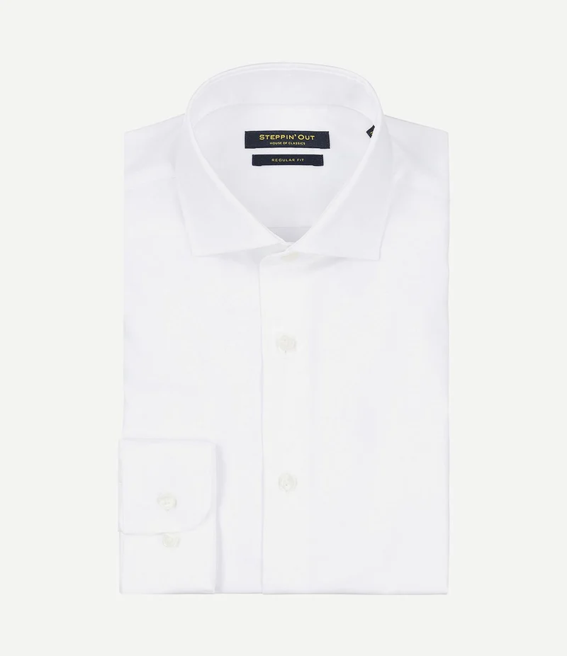 Overhemd twill wit