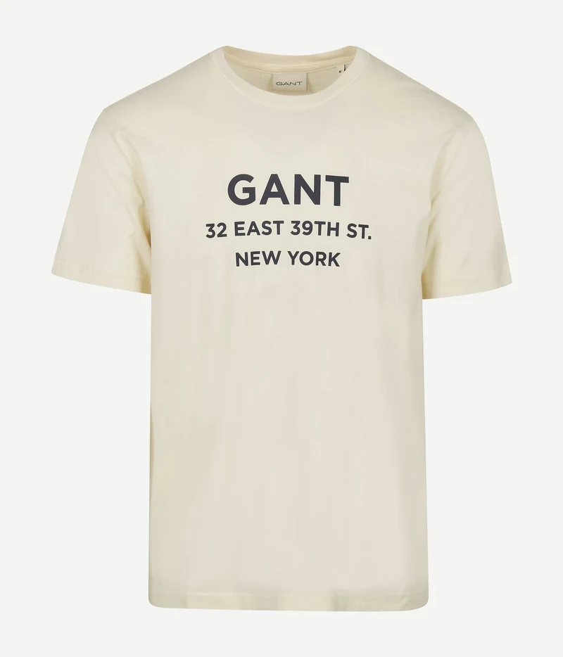 T-shirt graphic logo ecru