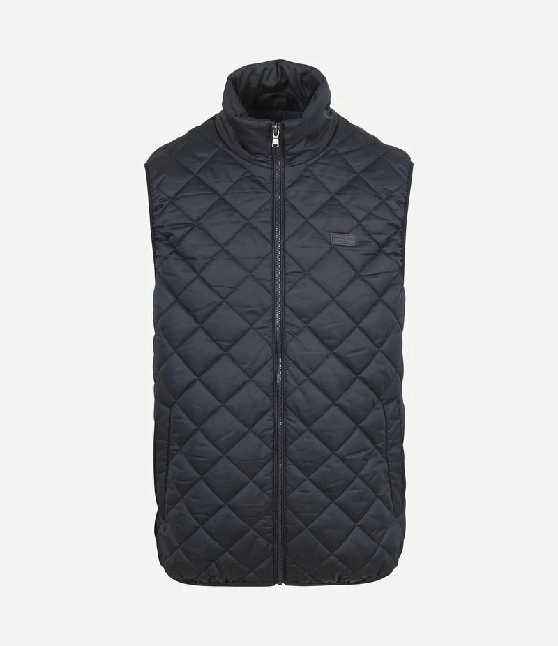 Quilted bodywarmer donkerblauw