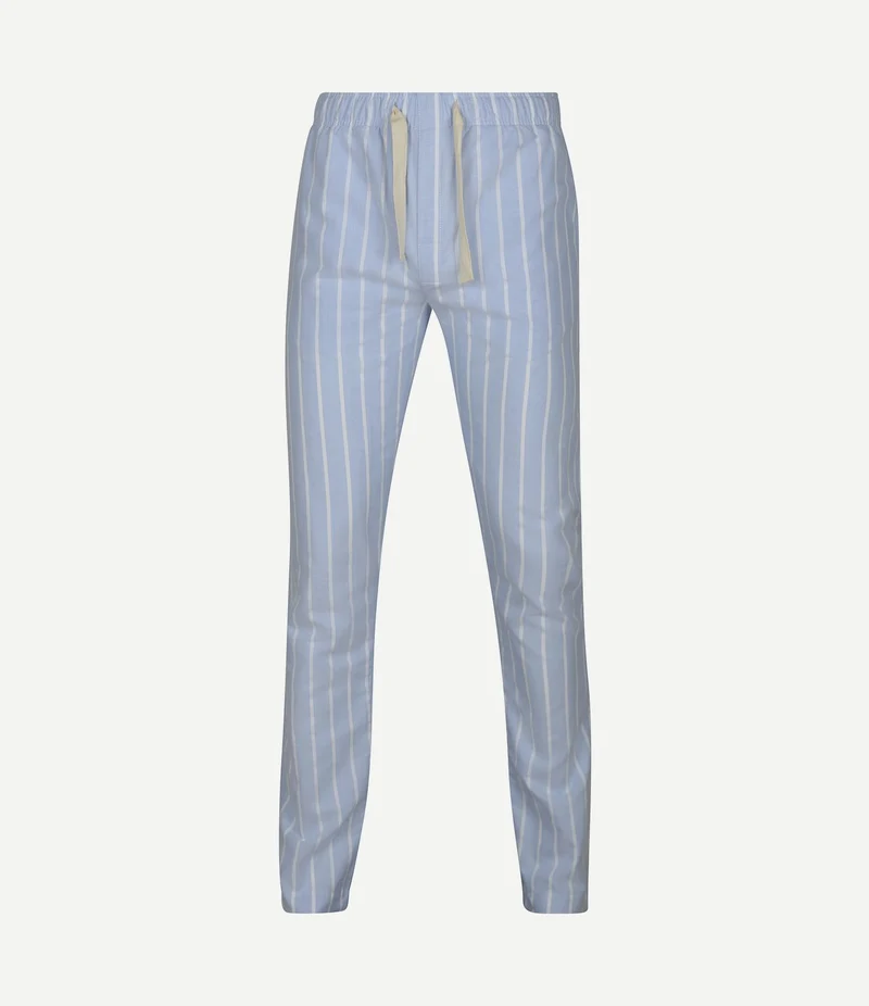 Loungebroek streep lichtblauw
