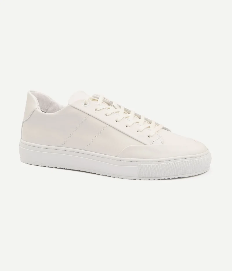 Nubuck skave sneaker wit