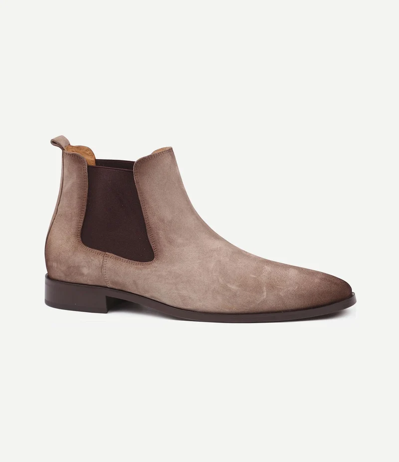 Chelsea boot suede beige