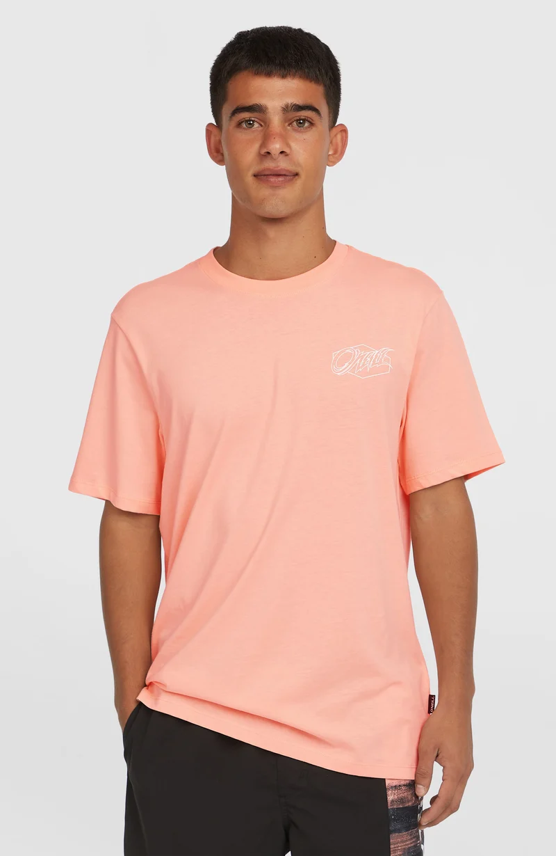 Box Logo T-shirt | Coral Pop