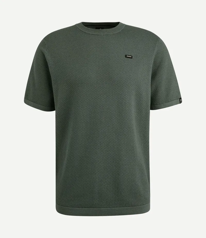 T-shirt structuur groen