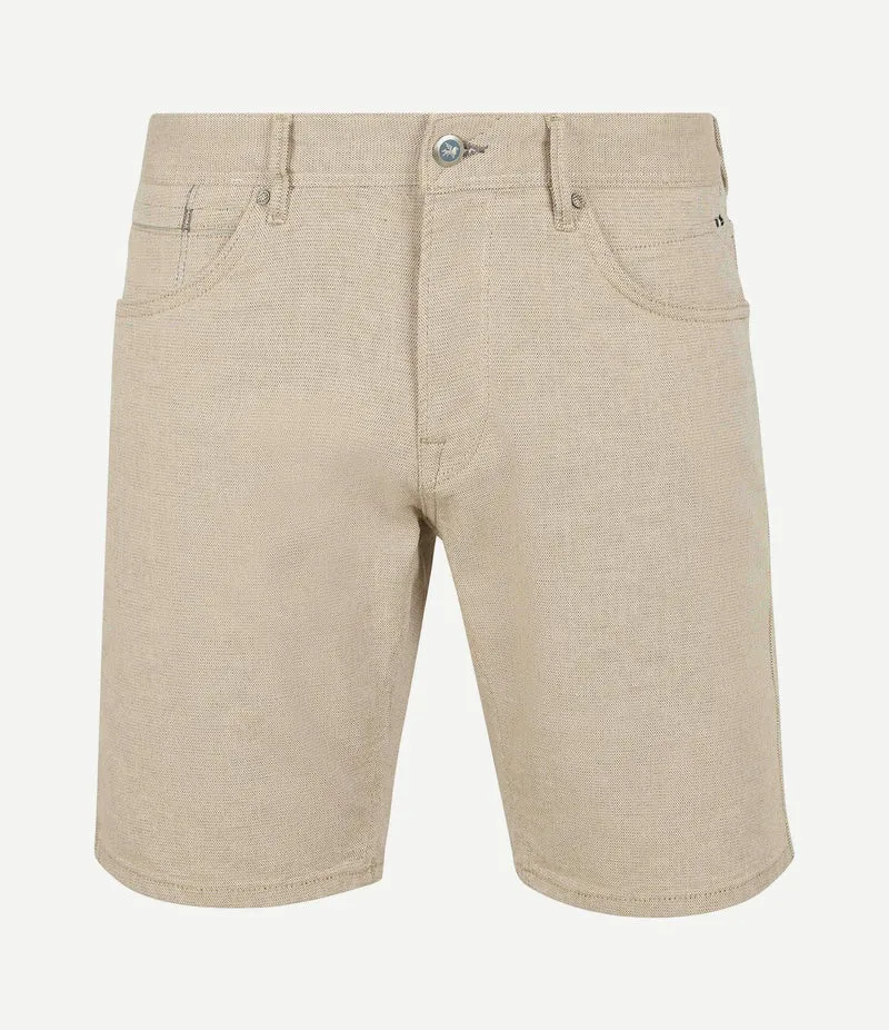 V7 rider short yarn dyed beige