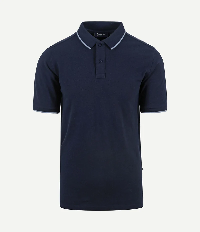 Respect polo tip ferry donkerblauw