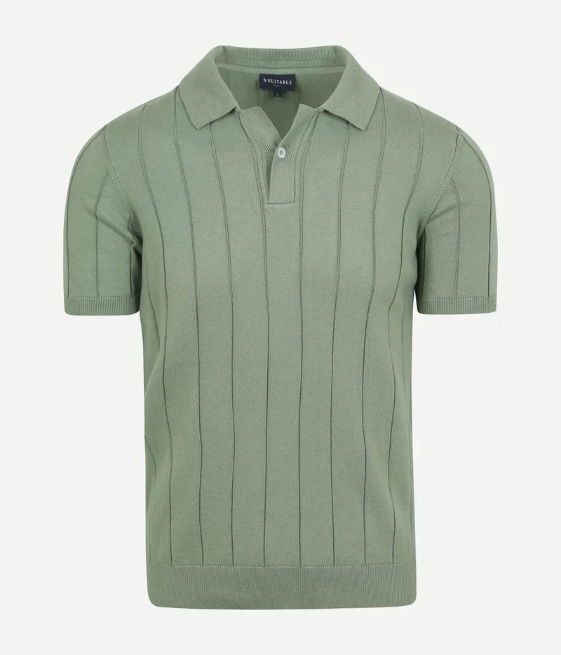 Suitable respect polo drop needle groen