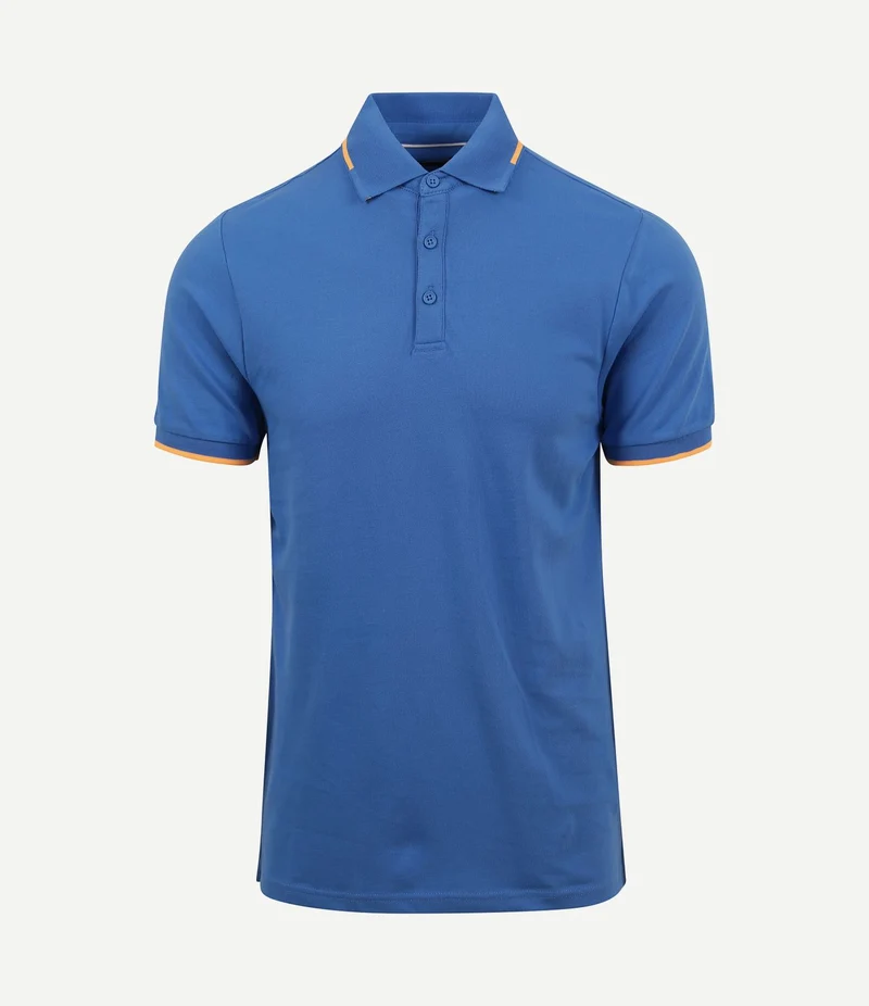 Fluo b polo blauw