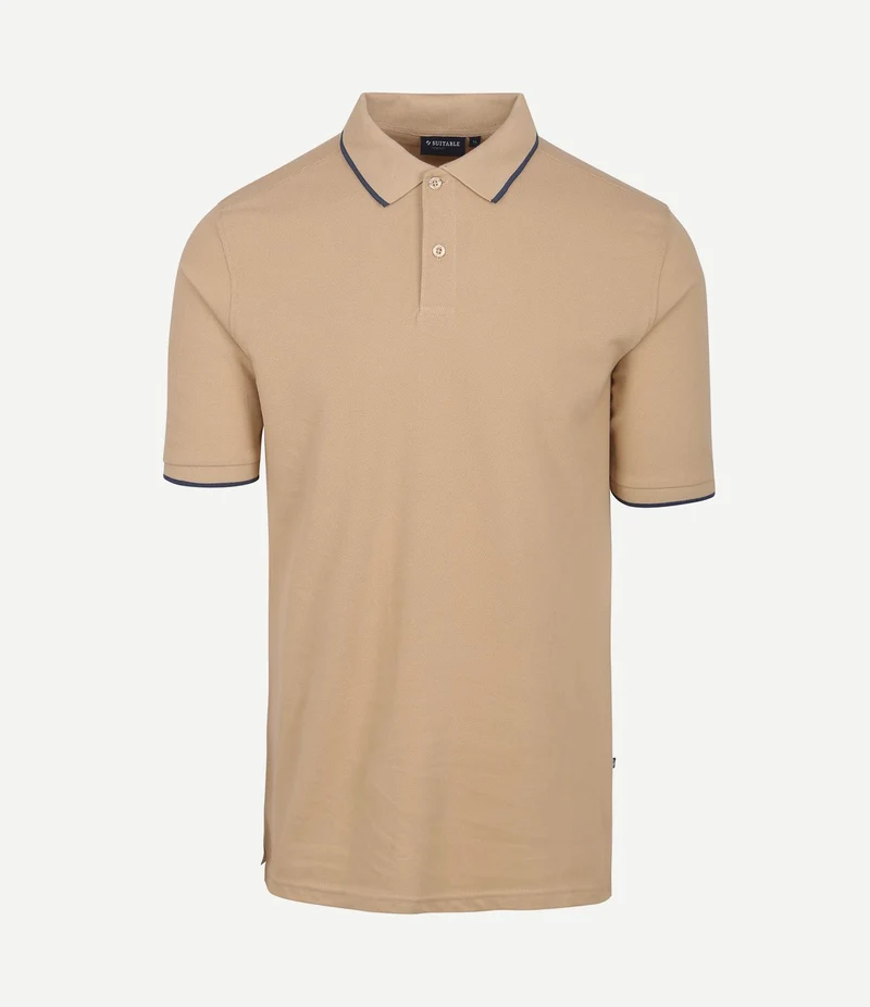 Respect polo tip ferry beige