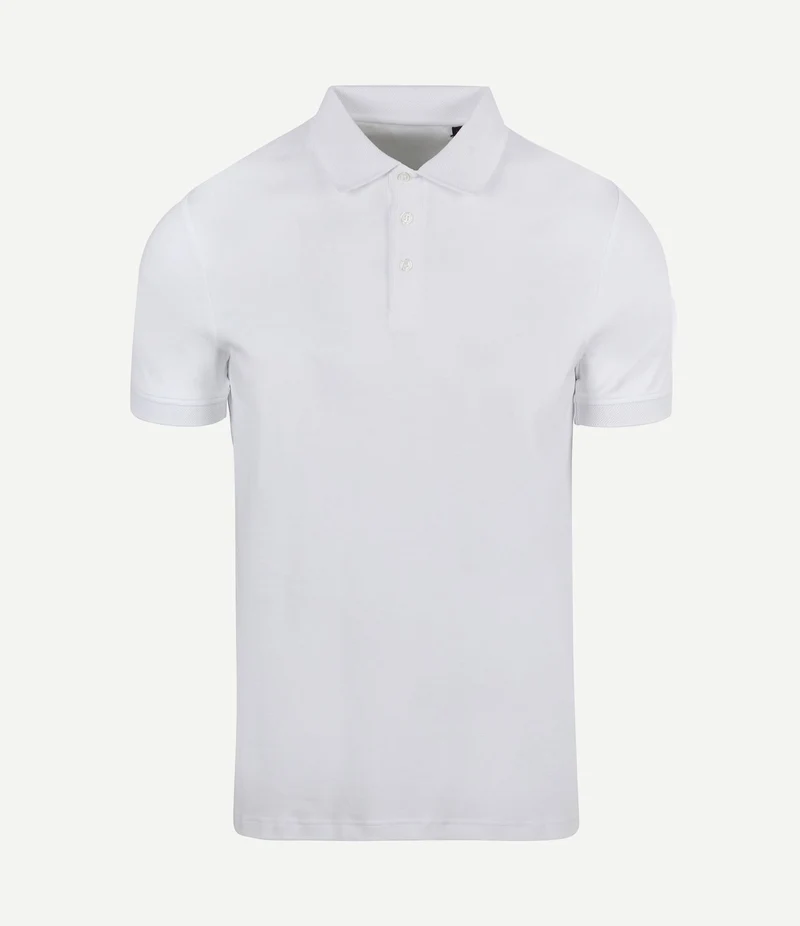 Liquid poloshirt wit