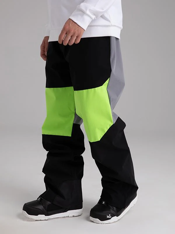 Men's Searipe Winter Freerider Colorblock Snow Pants