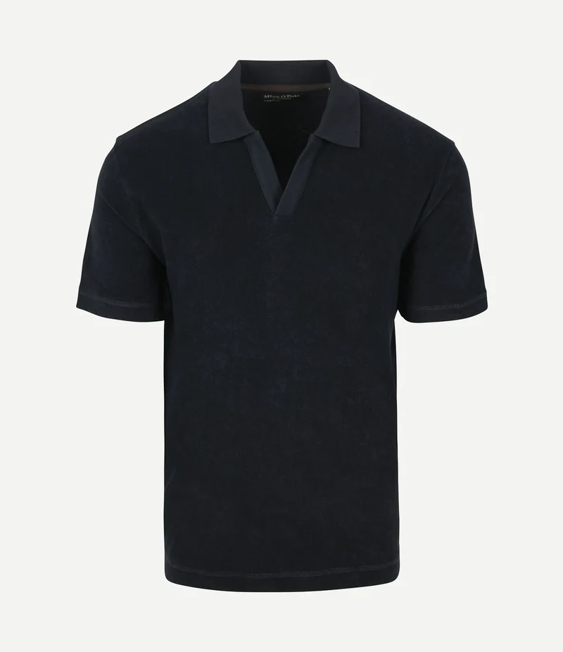 Poloshirt riva terry cloth donkerblauw