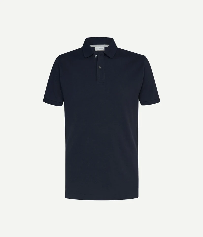 Piqué poloshirt donkerblauw