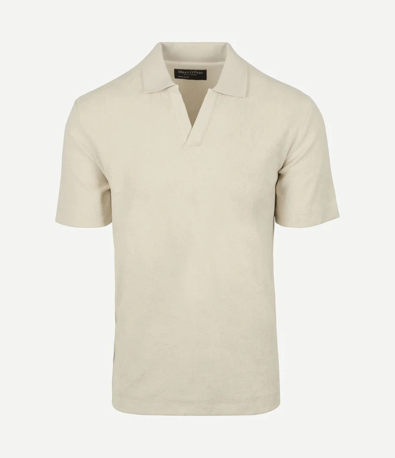 Poloshirt riva terry cloth ecru
