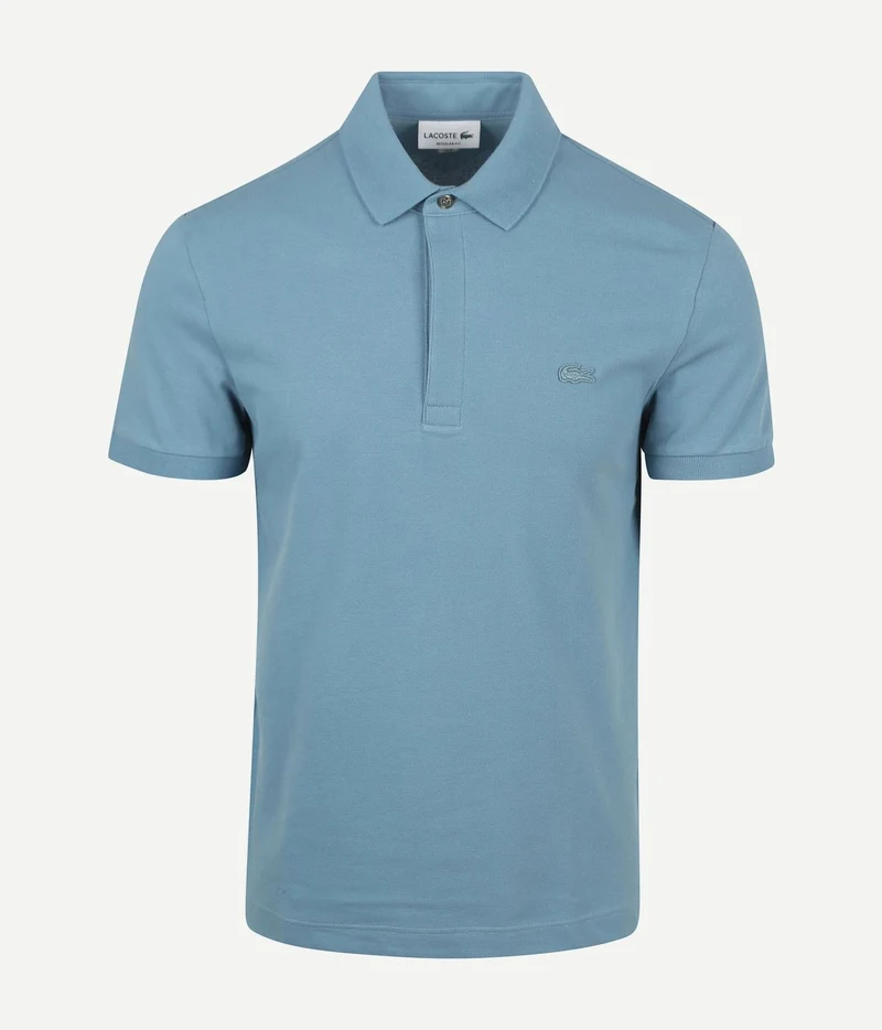 Lacoste poloshirt paris piqué blauw | Slim-fit