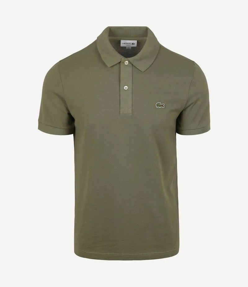 Poloshirt pique olijfgroen