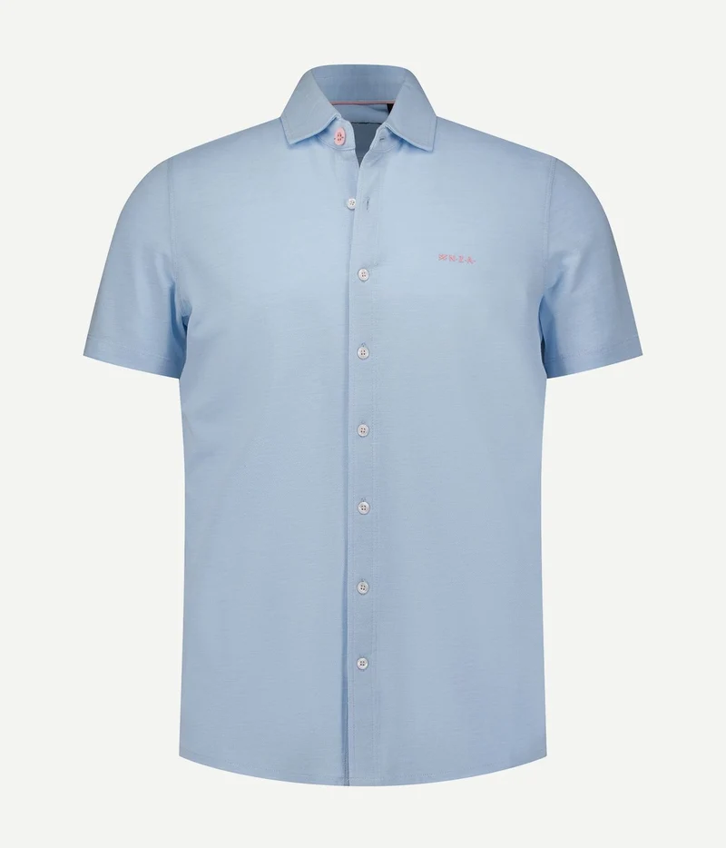 NZA shirt short sleeve patrick pastel blue