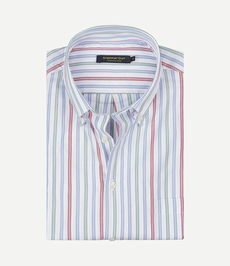 Overhemd Oxford streep multicolour