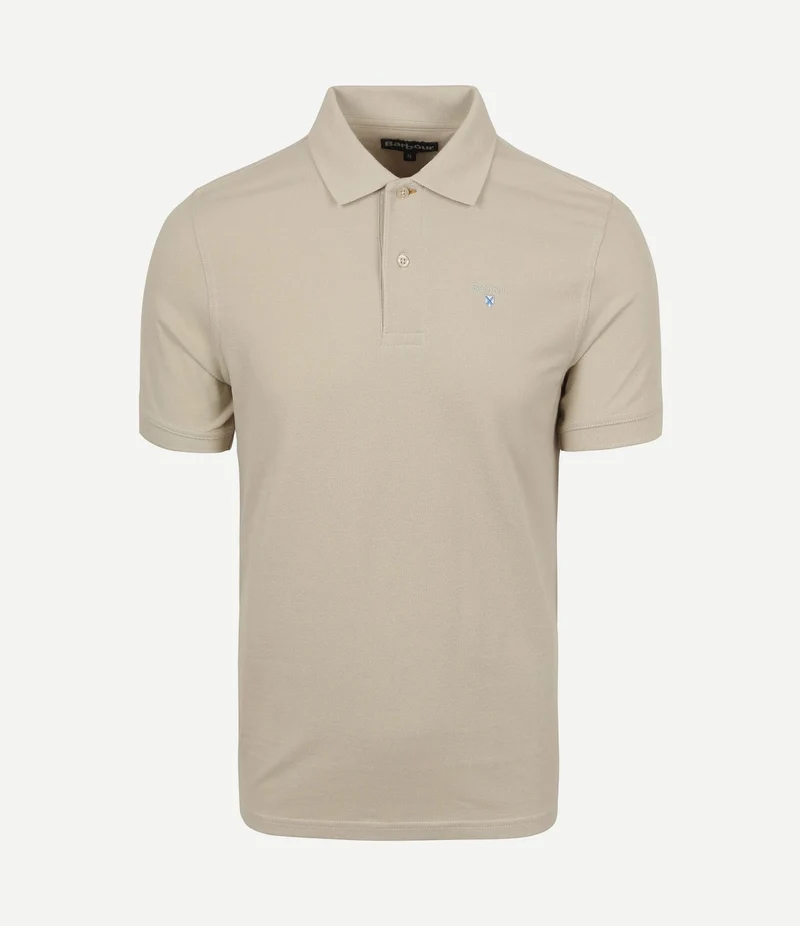 Pique polo beige