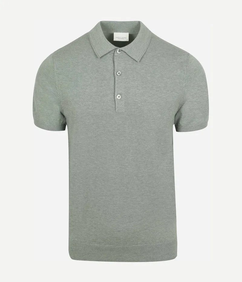Profuomo poloshirt luxury knitted groen