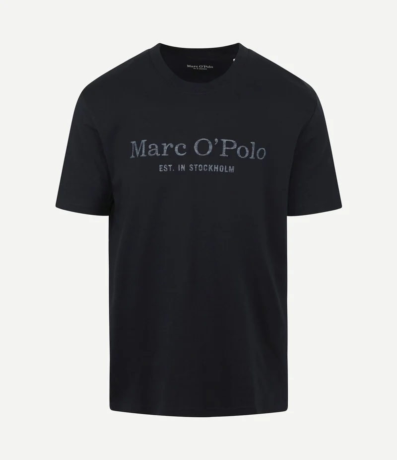 T-shirt logo donkerblauw