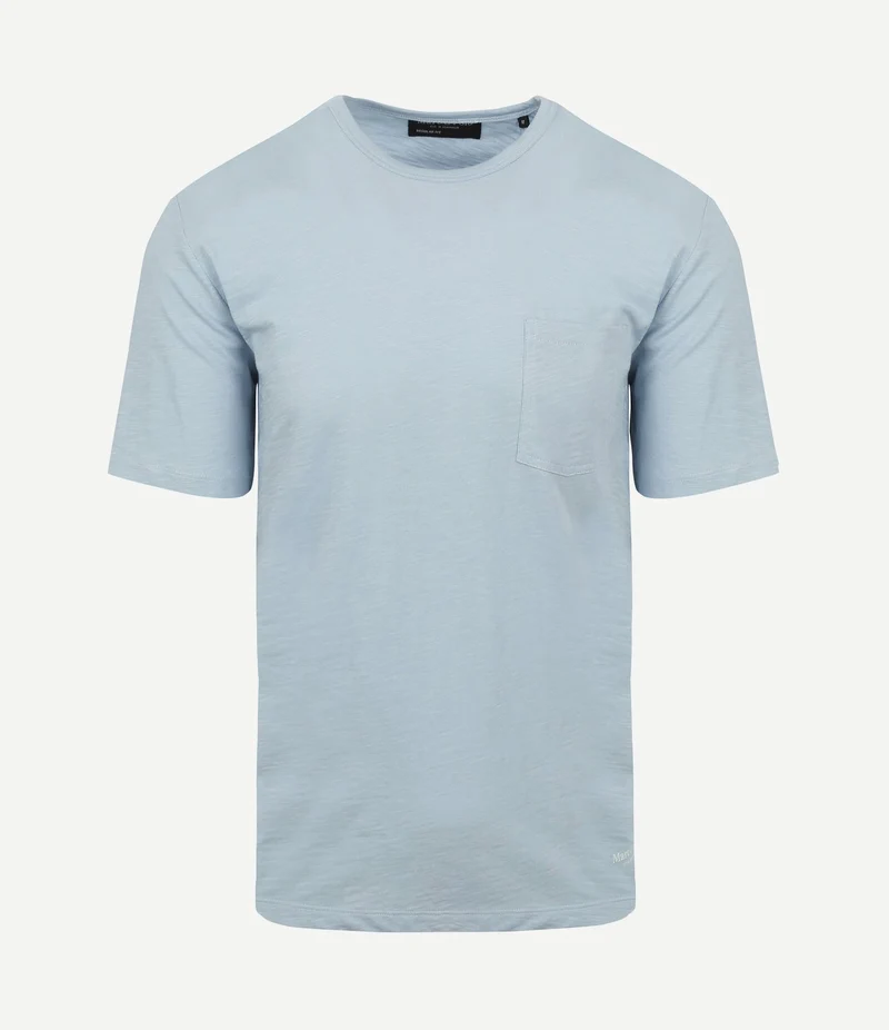 T-shirt slubs lichtblauw