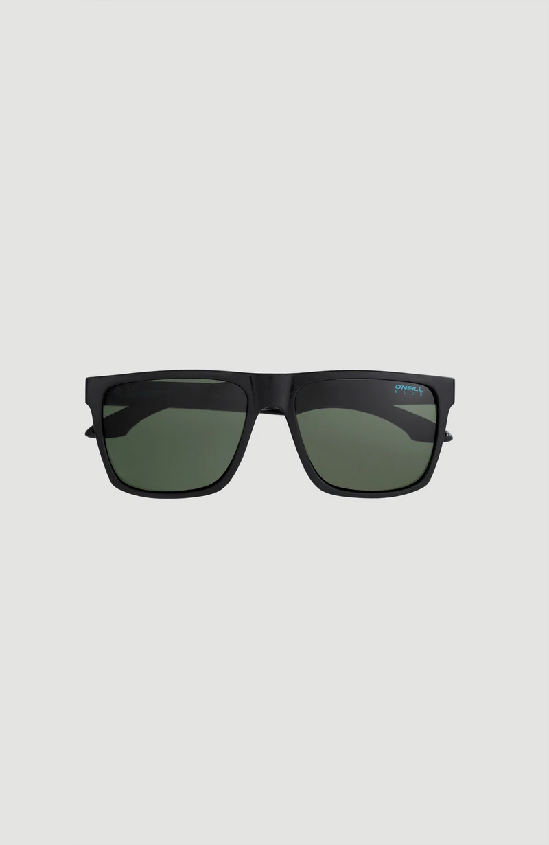 Blue Lyn Sunglasses | MATTE BLACK/ GREEN RETRO PRINT