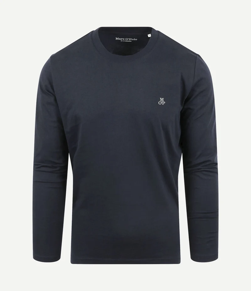 Long sleeve t-shirt donkerblauw