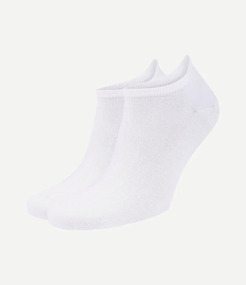 Sneakersok (2-pack) wit
